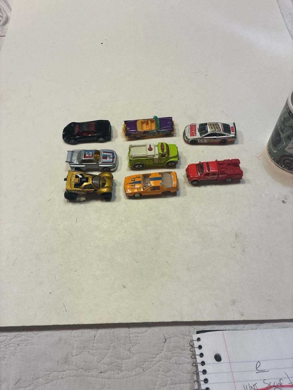 Lot of 8 Assorted Vintage Diecast Toy Cars Hot Wheels Matchbox